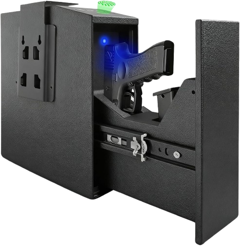 Gun Safe for Handgun with Auto Sliding Drawer