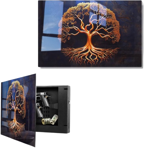 Pistol Safe with Fingerprint & KEY Access